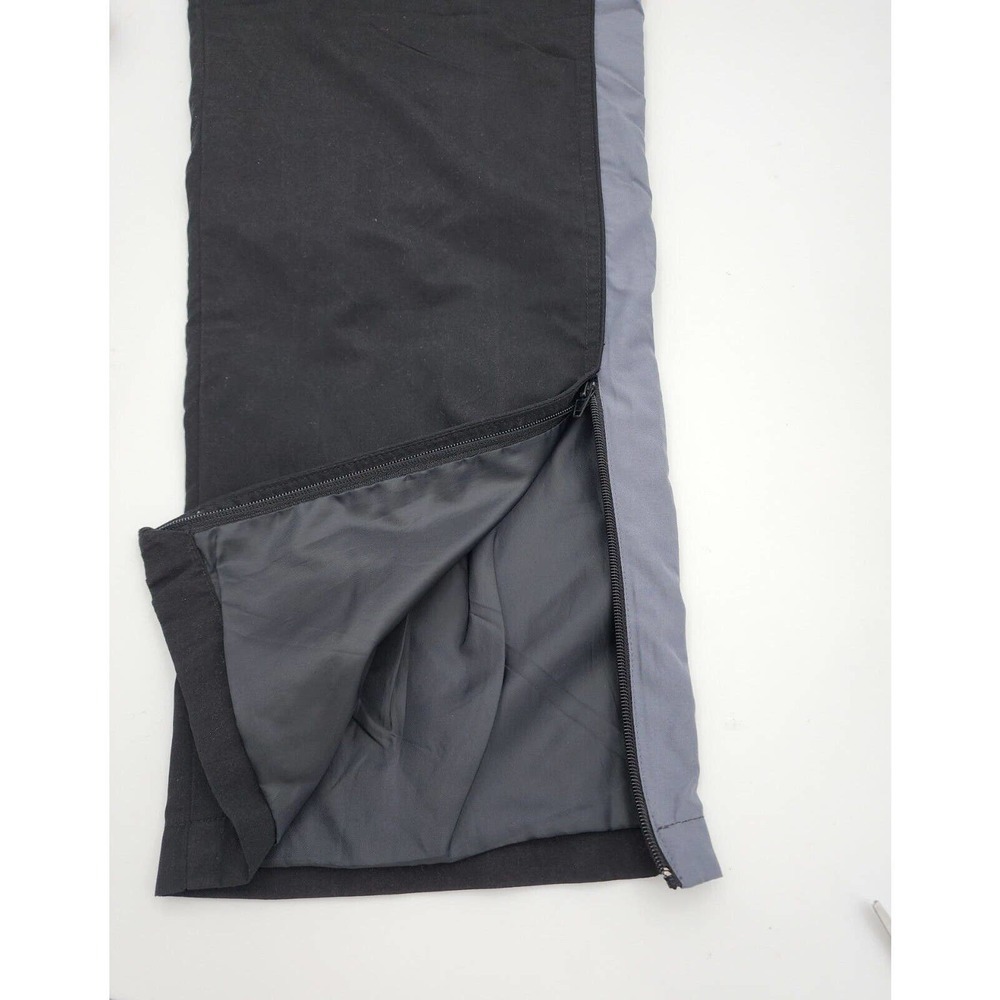 Champion Lined Track Pants Black Gray Zip Hems Drawstring Waist Men's Large - Picture 5 of 11